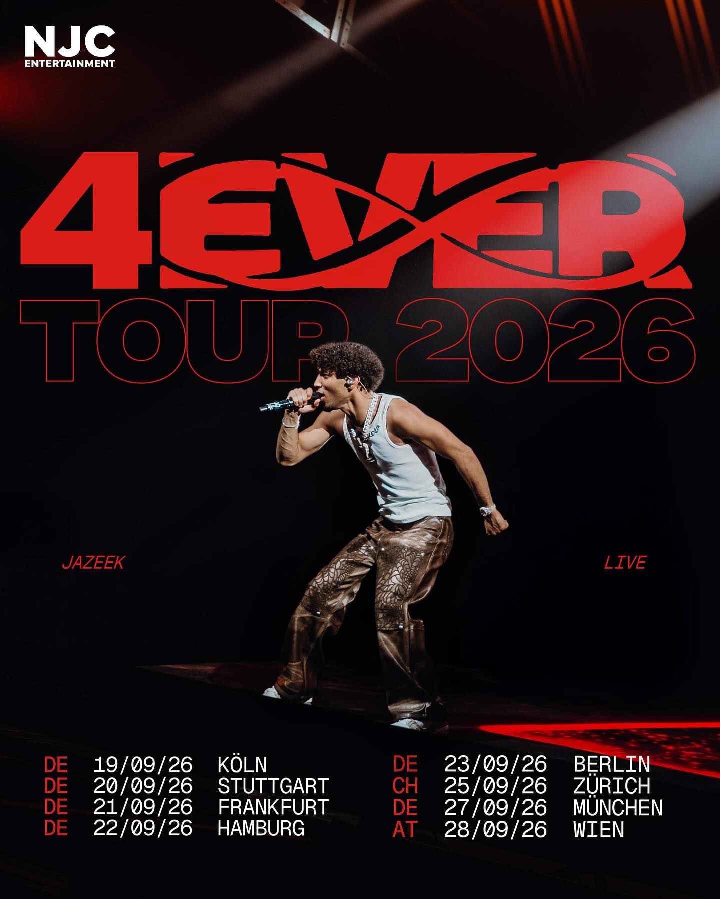 Jazeek Summer Take Over 2026 Tour Poster 2026
